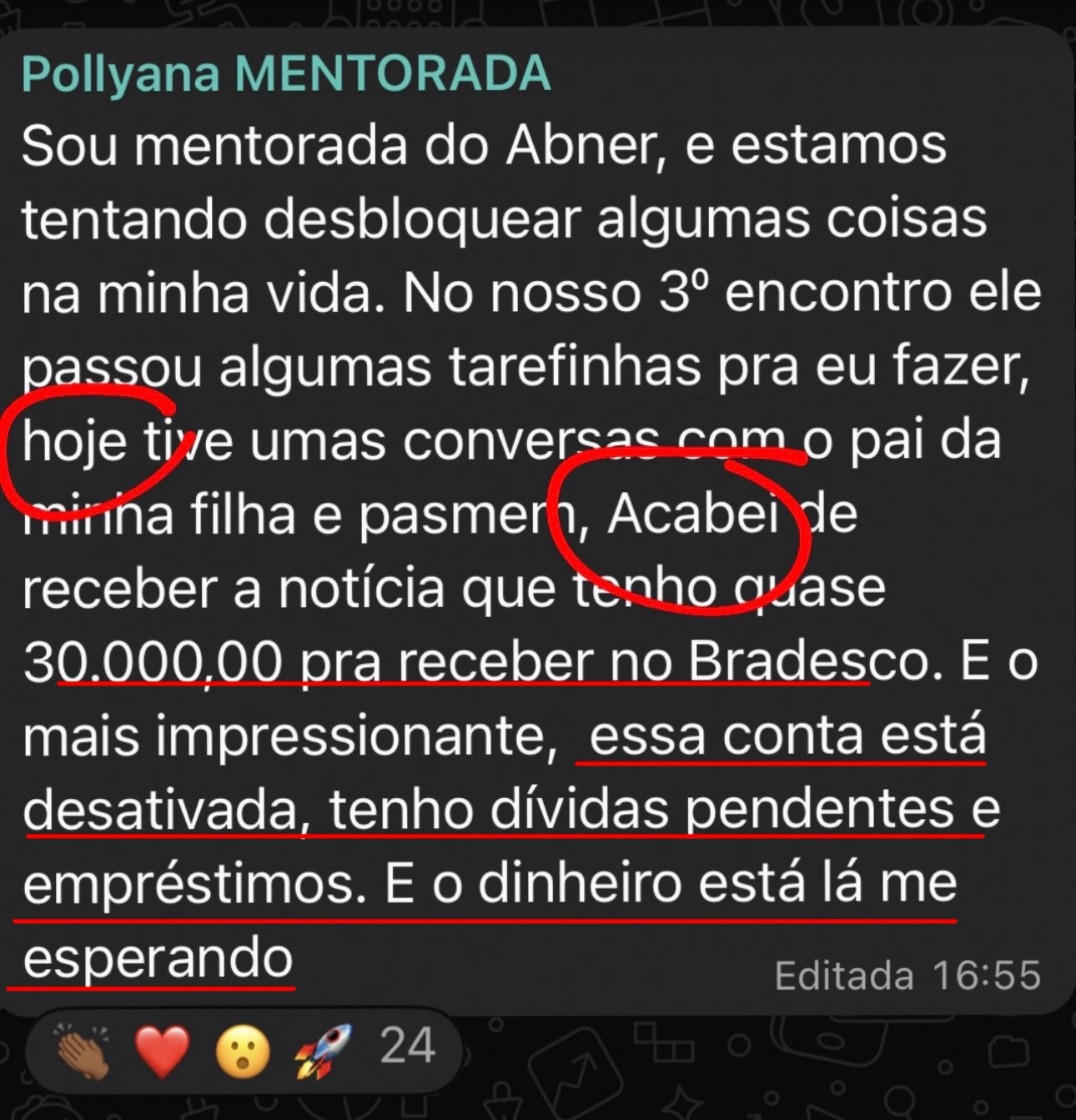 Depoimento real: Pollyana