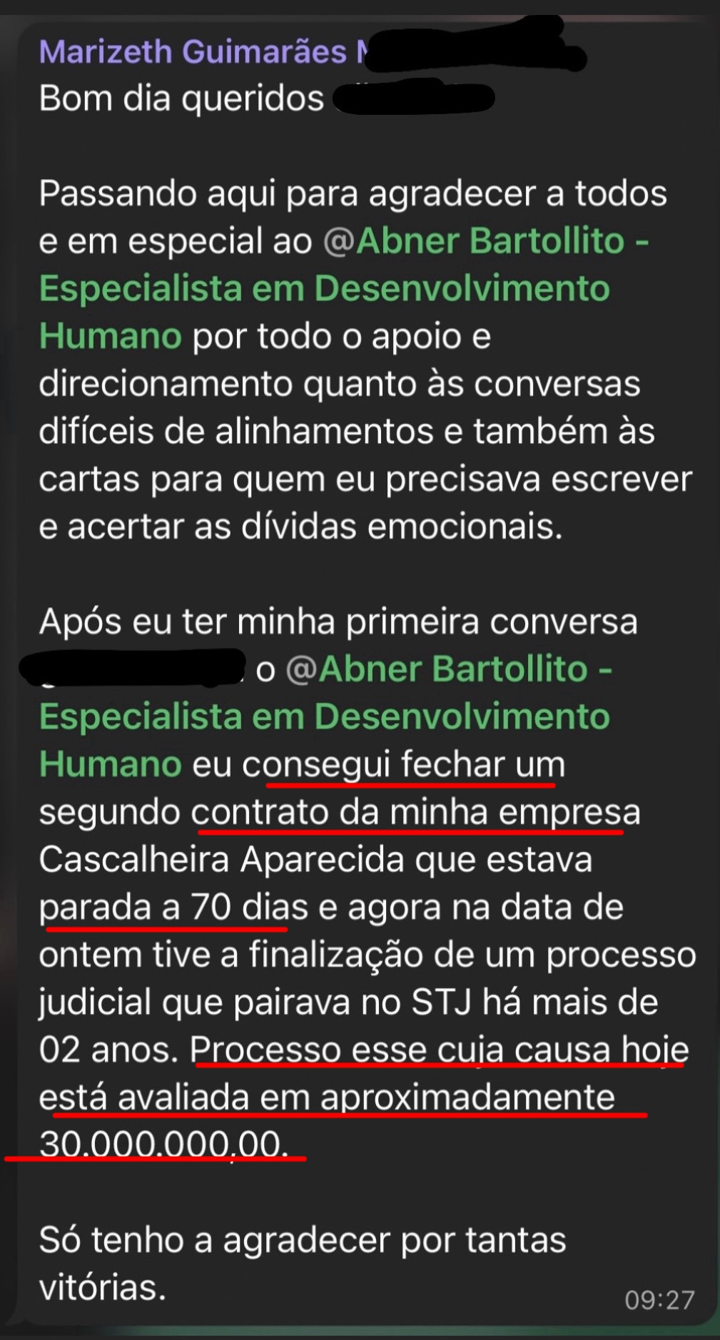 Depoimento real: Marizeth